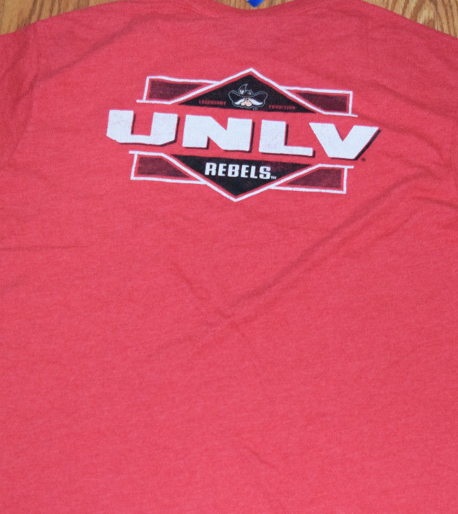 NEW Mens CHAMPION UNLV Red Short Sleeve Crew NCAA Shirt L Large gallery