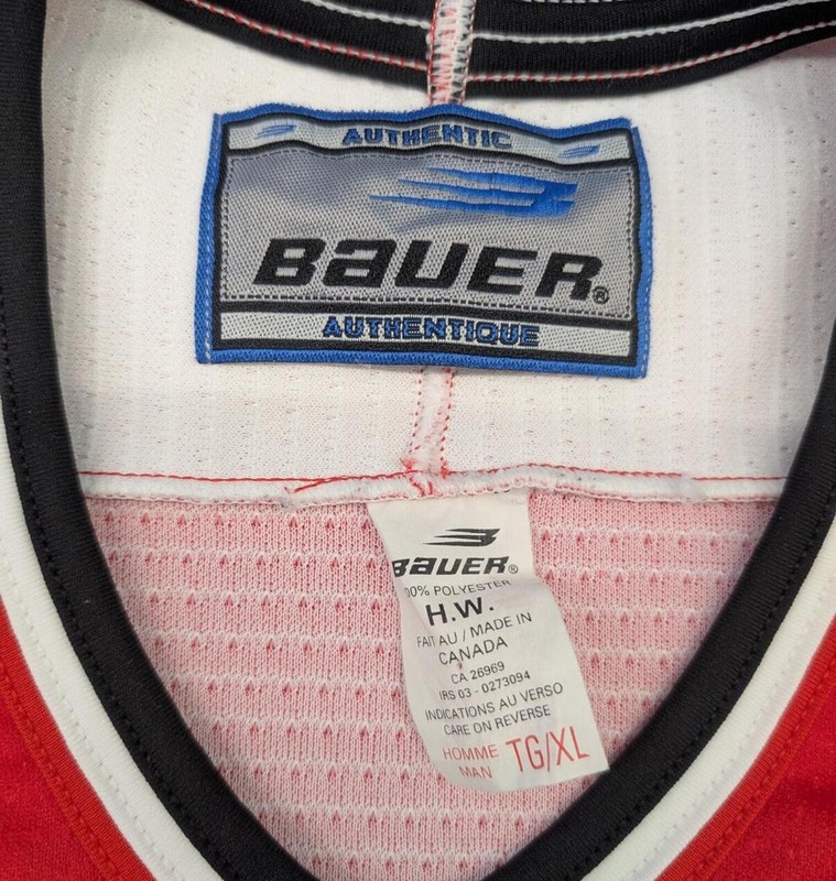 Vintage 1996 Team Canada Hockey Bauer Authentic Jersey XL gallery