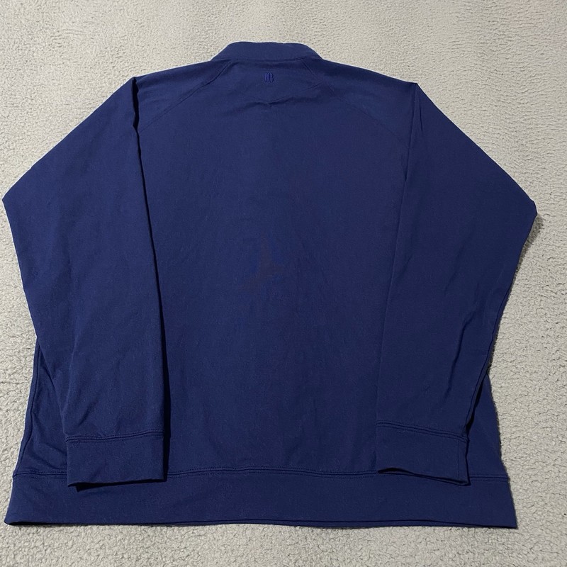 Holderness & Bourne Pullover Mens Large Blue Dry Luxe Performance Tailored Fit gallery