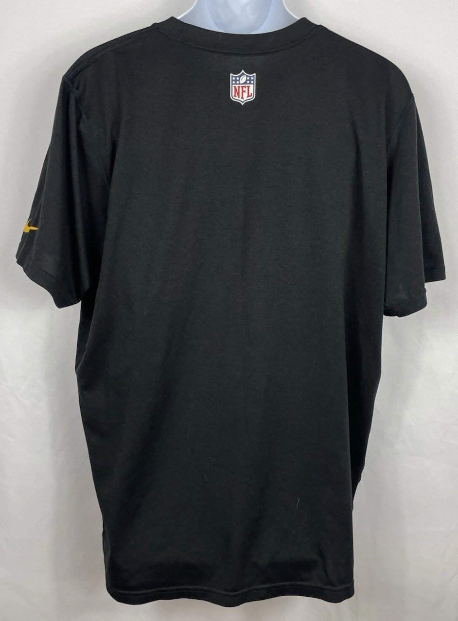 Nike Dri Fit On Field Pittsburgh Steelers T-Shirt Men’s Size XL Black gallery