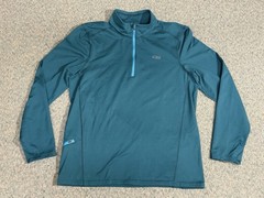 Outdoor Research Baritone 1/4 Zip Pullover Men’s XL Green Performance Stretch
