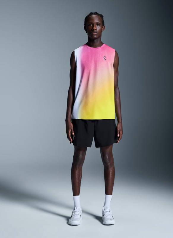 On Tennis Court Tank Ben Shelton Fonseca Cobolli White Lime Men's Size L gallery