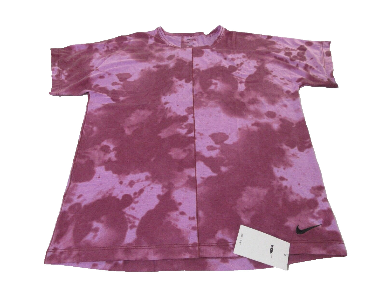 Nike Dri-Fit Yoga Men's Training Purple Short Sleeve Shirt Size L gallery