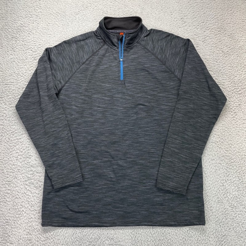 Zakti Power 1/2 Zip Performance Top Mens XL Gray Running gallery