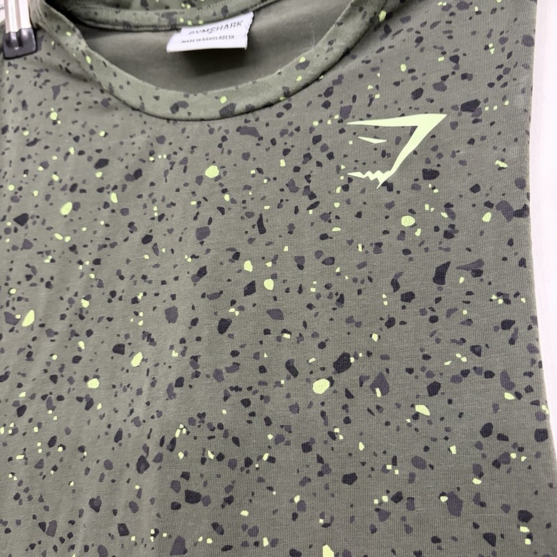 Gymshark Devant Seamless Shirt David Laid Green Mens Small Tank Phantom Training gallery