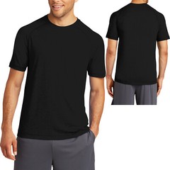 Mens Tri Blend Wicking Raglan Soft Moisture Wicking Tee Dri Fit T-Shirt XS-4XL