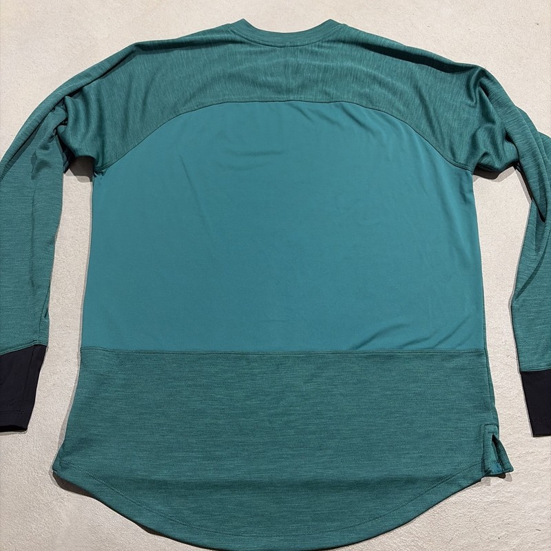 Patagonia Dirt Craft Shirt Mens L Green Performance Trail MTB Biking Long Sleeve gallery