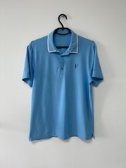 Nike Roger Federer RF 2010 US Open Champion Jersey Tennis Shirt Blue Mens Sz M