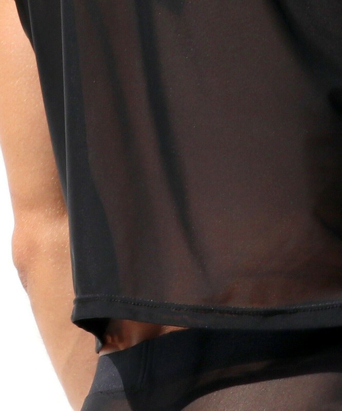 M/L RUFSKIN IGON Tank top Croped Sleeveless Hoodie See-through Tulle Power 46 gallery