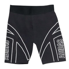 Adidas Graphic Logo High-Rise Bike Shorts Black