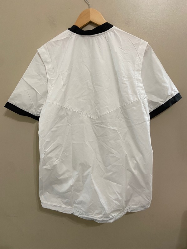 Nike Baseball Cage Windshirt Coaches Side Zip Pockets White Mens M BQ3237-100 gallery