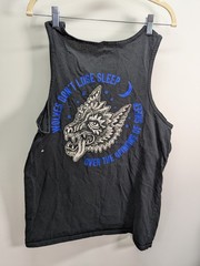 Lurking Class Tank Top Men’s Medium Muscle Shirt Wolves Graphic Tattoo Sheep