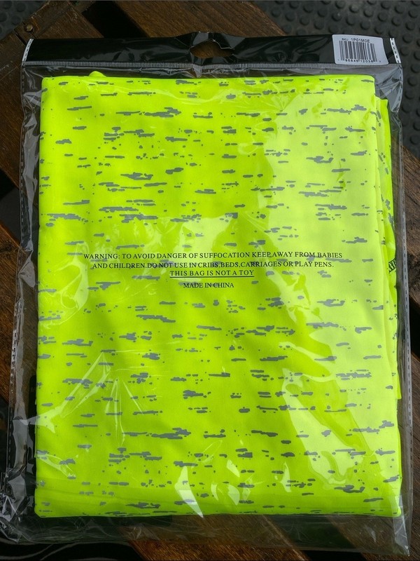 New WILDSPARK Men's Large Reflective Silver UPF 50+ Neon Yellow Mesh Underarm gallery
