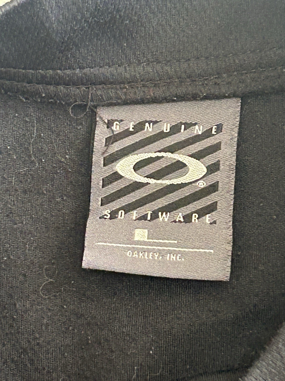 Vintage Oakley Software Center Logo Long Sleeve Thermal Mens Size L Black gallery