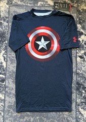 Men’s Under Armour Marvel Captain America Graphic Compression T-Shirt Size M