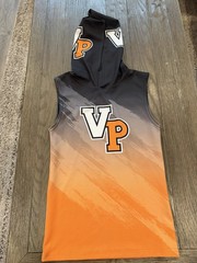 Mens 7v7 Team VP High School Football Team Spandex Hoodie Shirt Medium