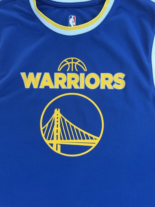 NBA UNK Golden State Warriors Curry #30 Replica Jersey Men's Large gallery