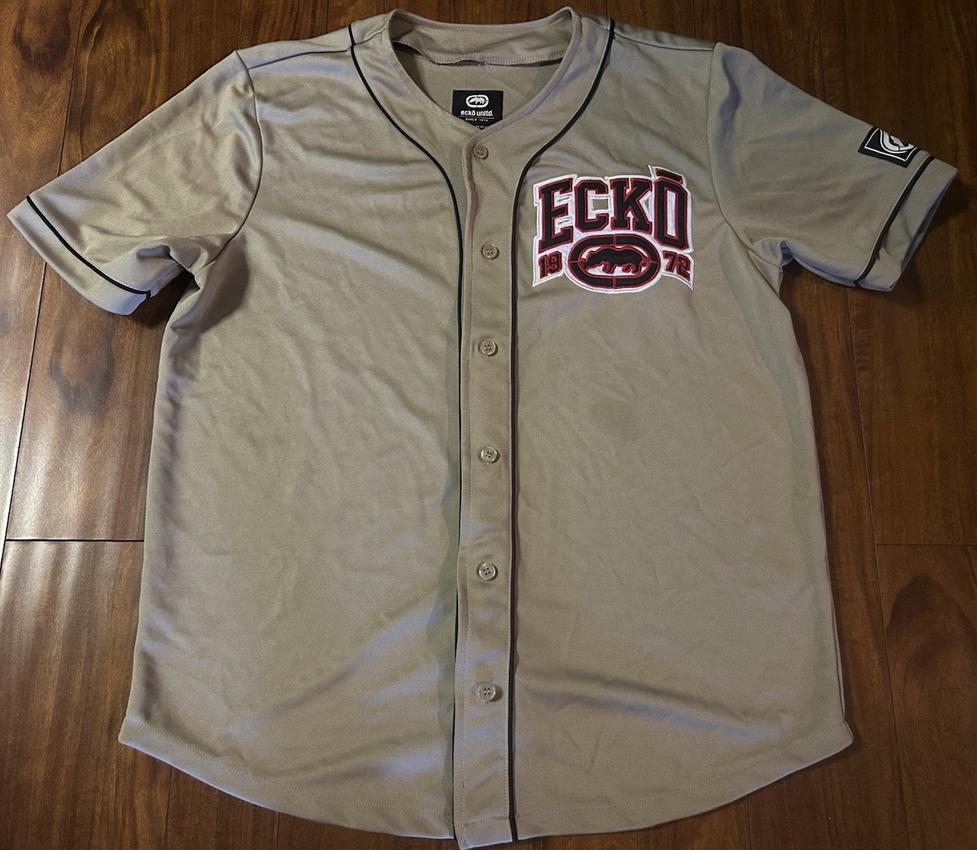 Ecko Jersey Large Baseball Button Hip Hop Street Wear Y2K gallery