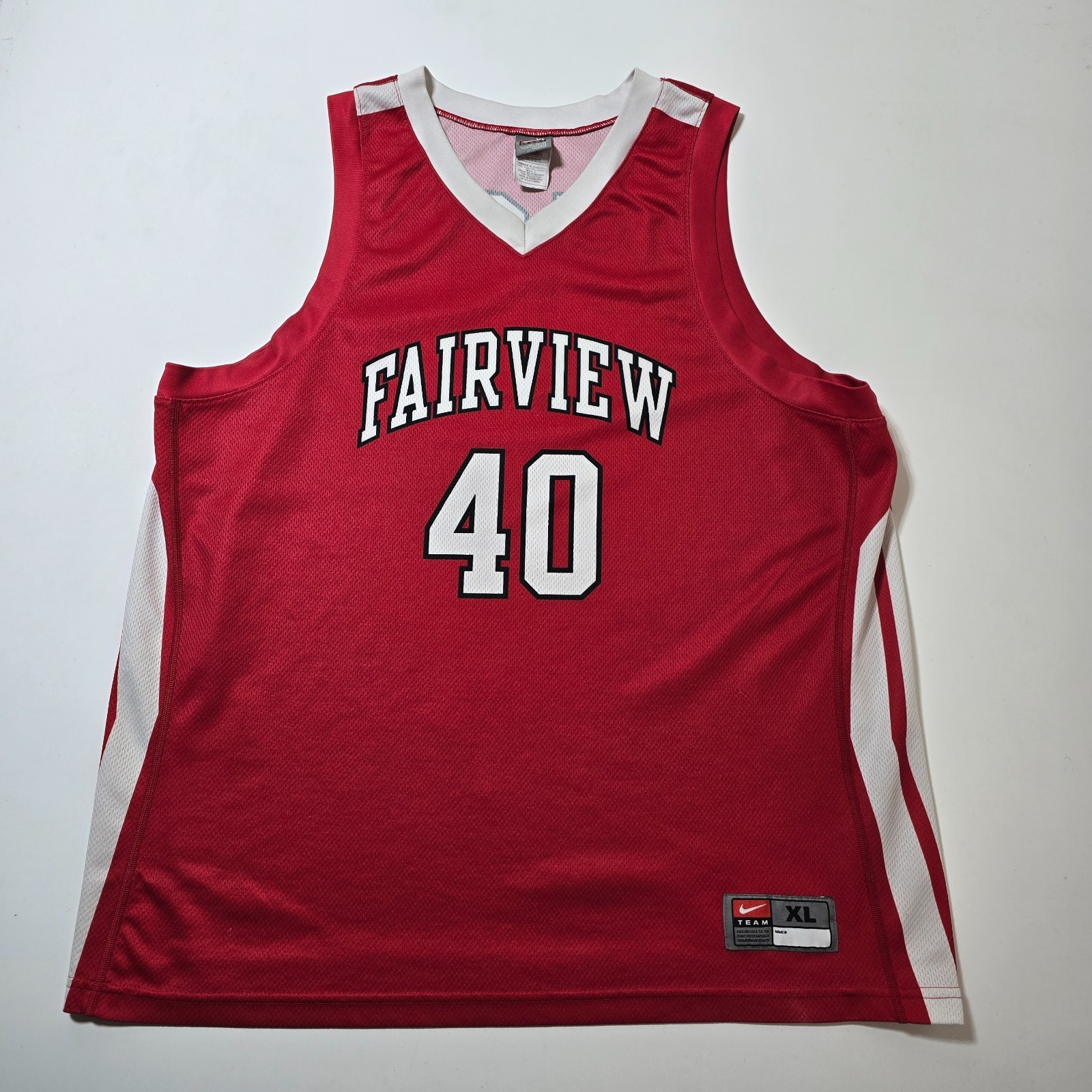 Nike Fairview Knights Jersey Mens XL Red #40 Graphic Logo V-Neck gallery