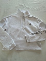 Adidas Cropped Quarter Zip Athleisure Clean Girl Sporty Sweatshirt