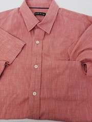 Orvis XL Button Front Shirt with Pocket 100% Cotton Short Sleeve made in India