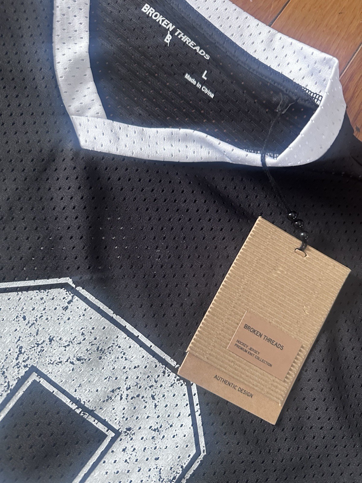 NWT Broken Threads L Men’s V Neck LS Jersey Colorblock gallery