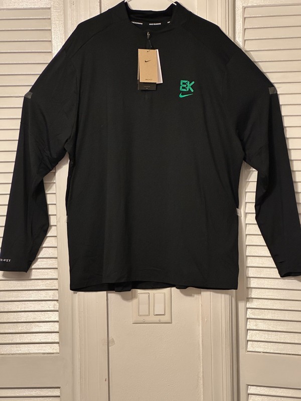 Nike EK Collection Mens Running Dri-Fit Long Sleeve Reflective Shirt ~ Black XXL gallery