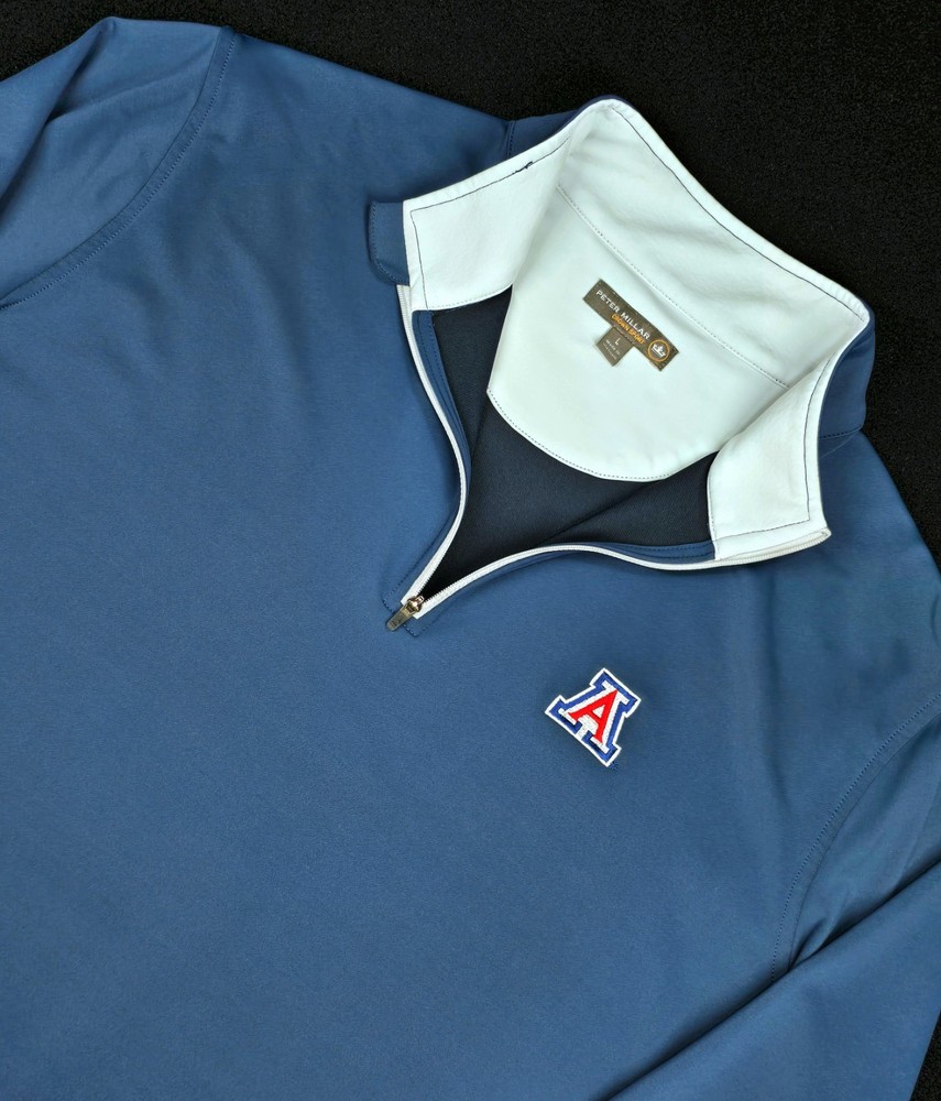 Peter Millar Crown Sport Perth Performance Quarter-Zip Mens L •ARIZONA• Logo