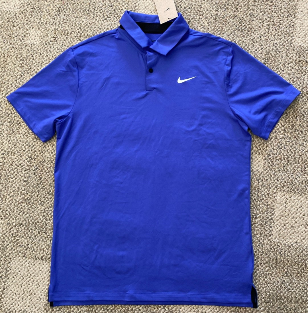 Nike Golf Polo Shirt Top Short Sleeve Tour Solid DR5298-430 Men's Medium M gallery