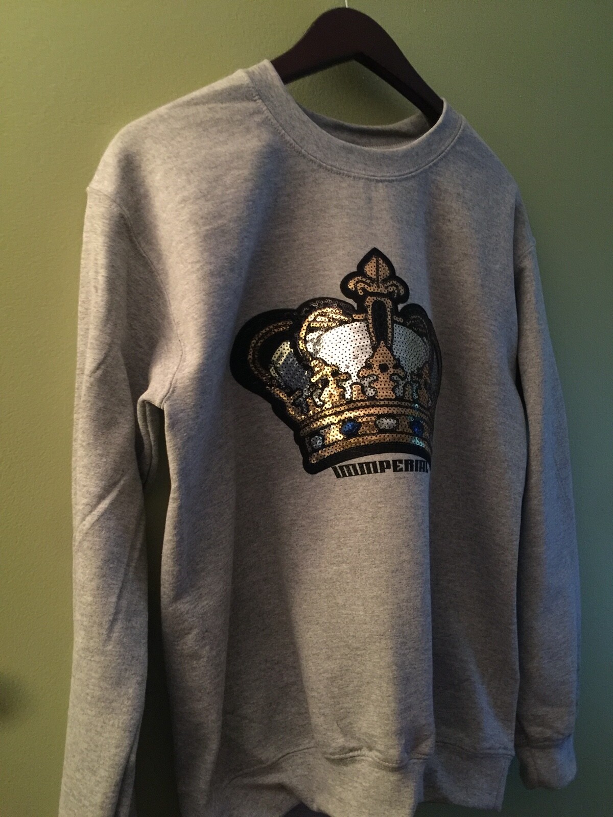 Immperial Wear Unisex Crown Sequin Sweatshirt gallery