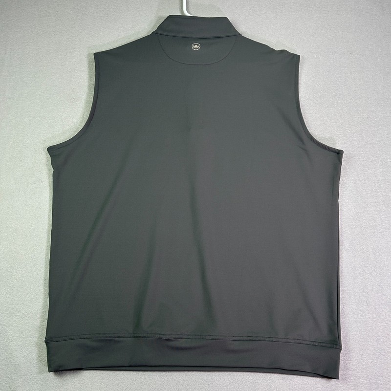 Peter Millar Galway Stretch Loop 1/4 Zip Vest Men's 2XL Grey Performance Stretch gallery
