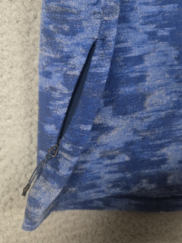 Lululemon Surge Warm Half-Zip Light Fleece Pullover Blue Camouflage Mens Size XL gallery