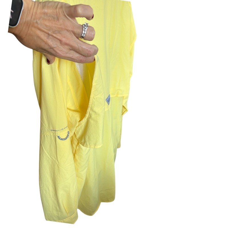 Columbia PFG Bahama II Long Sleeve Bright Yellow Fishing Shirt, Size 2X Tall gallery
