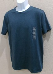 Short Sleeve Soft Stretch T-Shirt Wicking All in Motion Navy Heather MEDIUM