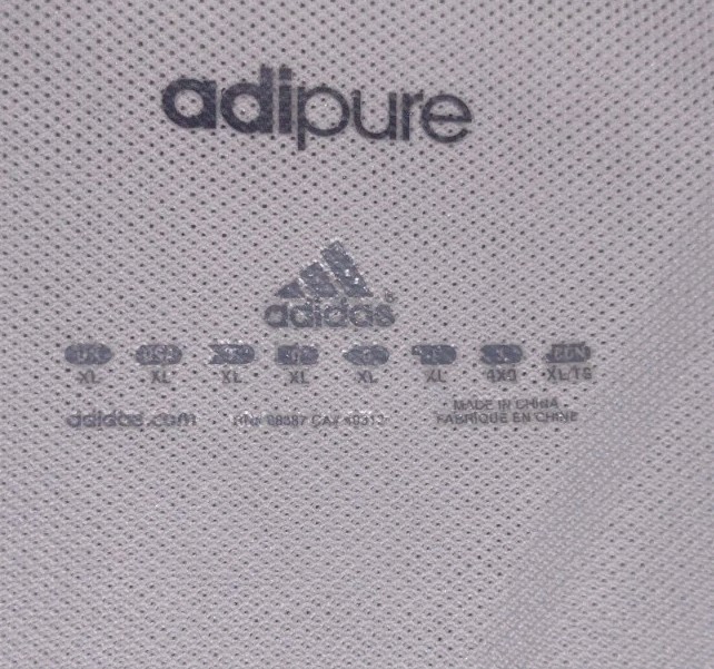 Adidas Performance AdiPure Athletic Tee Multi Color Craftemer Shirt Men's Sz XL gallery
