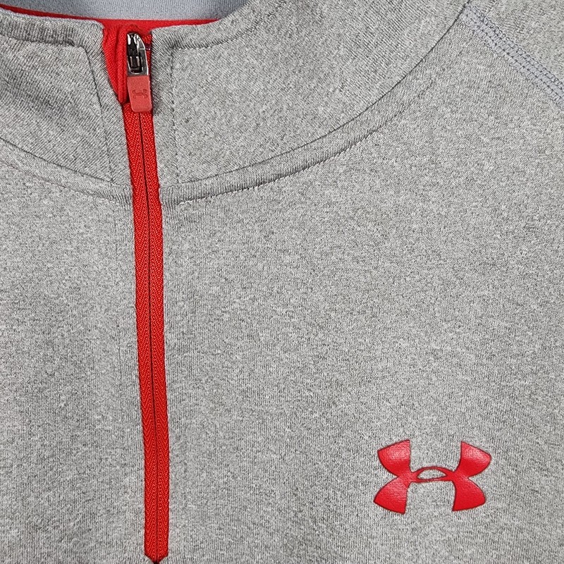 Under Armour Men's UA Tech 1/4 Zip Long Sleeve Shirt Size XL Heatgear Loose Gray gallery