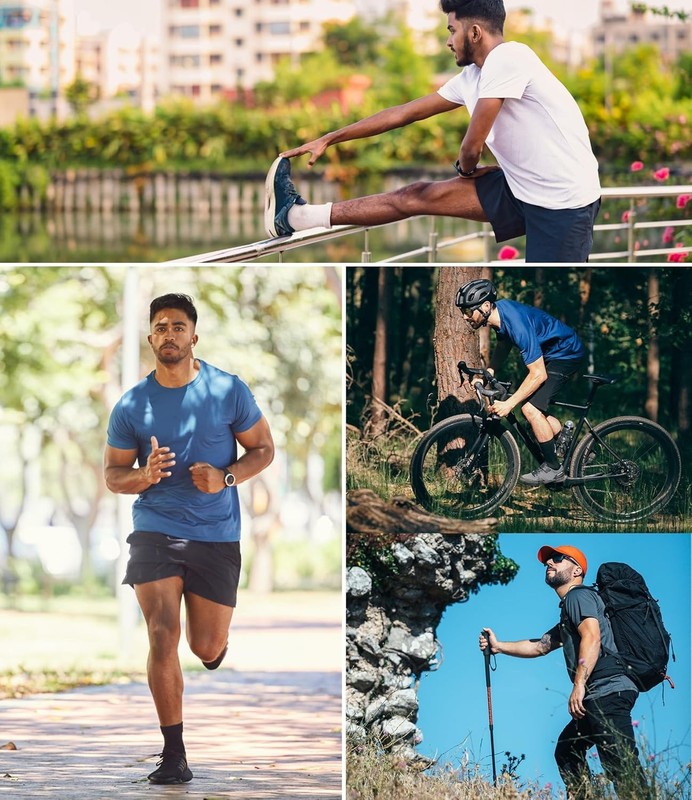 1/5 Pack Mesh Workout Shirts for Men Dry Fit Gym Shirts Quick Dry Athletic Short gallery
