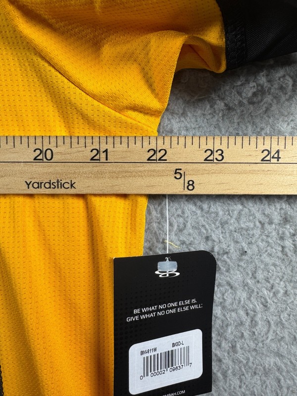 Boombah Explosion 1/4 Zip Short Sleeve Pullover shirt Black Yellow Mens Large gallery
