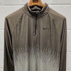 Nike Dri-fit ADV 1/4 Zip Pullover Fd5833-325 Men’s Rare Size L Green 24×30