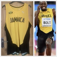 Puma Pro Elite 2017 Jamaica Usain Bolt Men’s Running Singlet Vest Size L