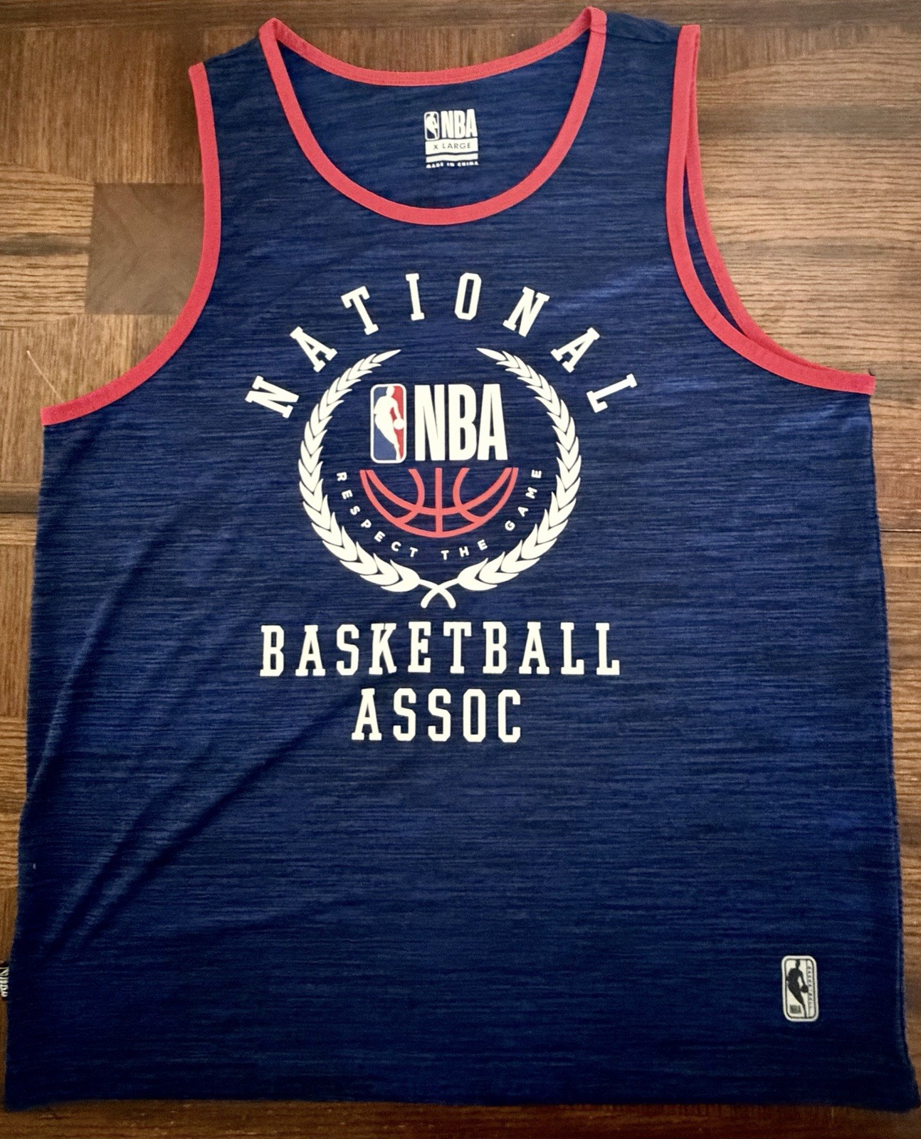Official NBA Tank Top XL Blue Basketball Athletic Sleeveless Shirt Mens gallery