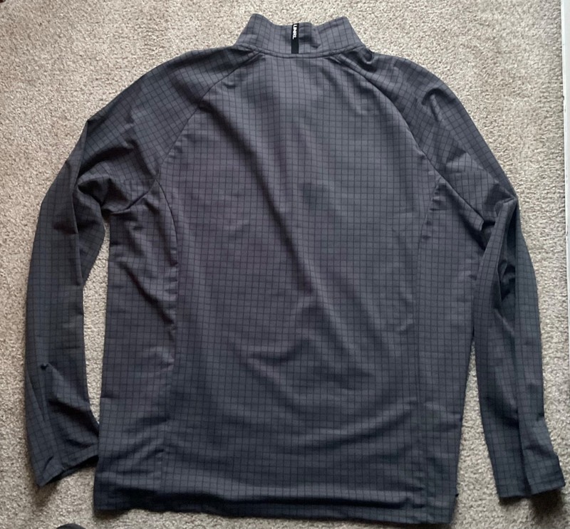 Nice Mens UNRL Dellwood Country Club Logo MN L/S 1/4-Zip Shirt Sweater XL Grey gallery