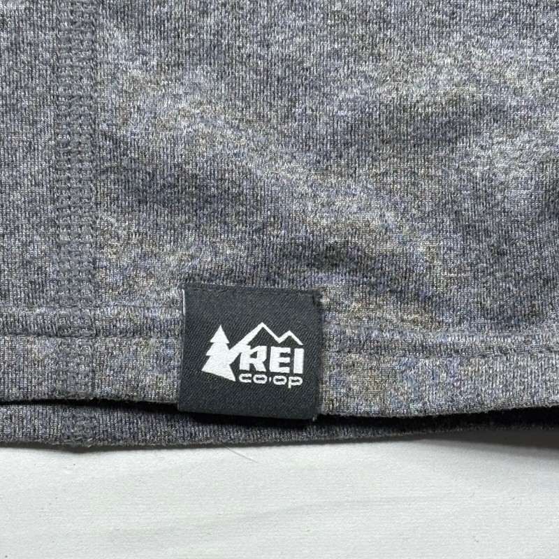 REI Co-Op Gray 1/4 Zip Performance Stretch Pullover Outdoor Hike Casual Mens SM gallery