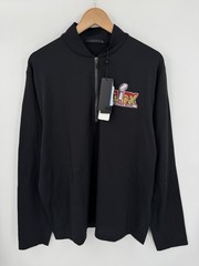 NEW Greyson Golf Men’s Siasconset 1/4 Zip Pullover Performance Black Size XL