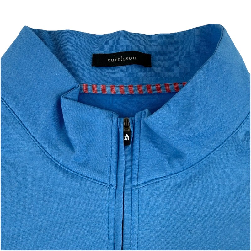 Turtleson 1/4 Zip Pullover Blue Men’s Large Long Sleeve Performance Golf gallery