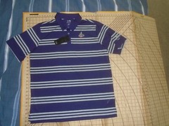 MENS XLARGE ADIDAS PURPLE/GRAY DOOLEYS PUB LONE TREE G.C. POLO SHIRT – NWT