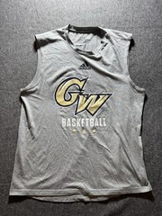Adidas Gray George Washington Program Sleeveless Mens Size Large Creator Tee