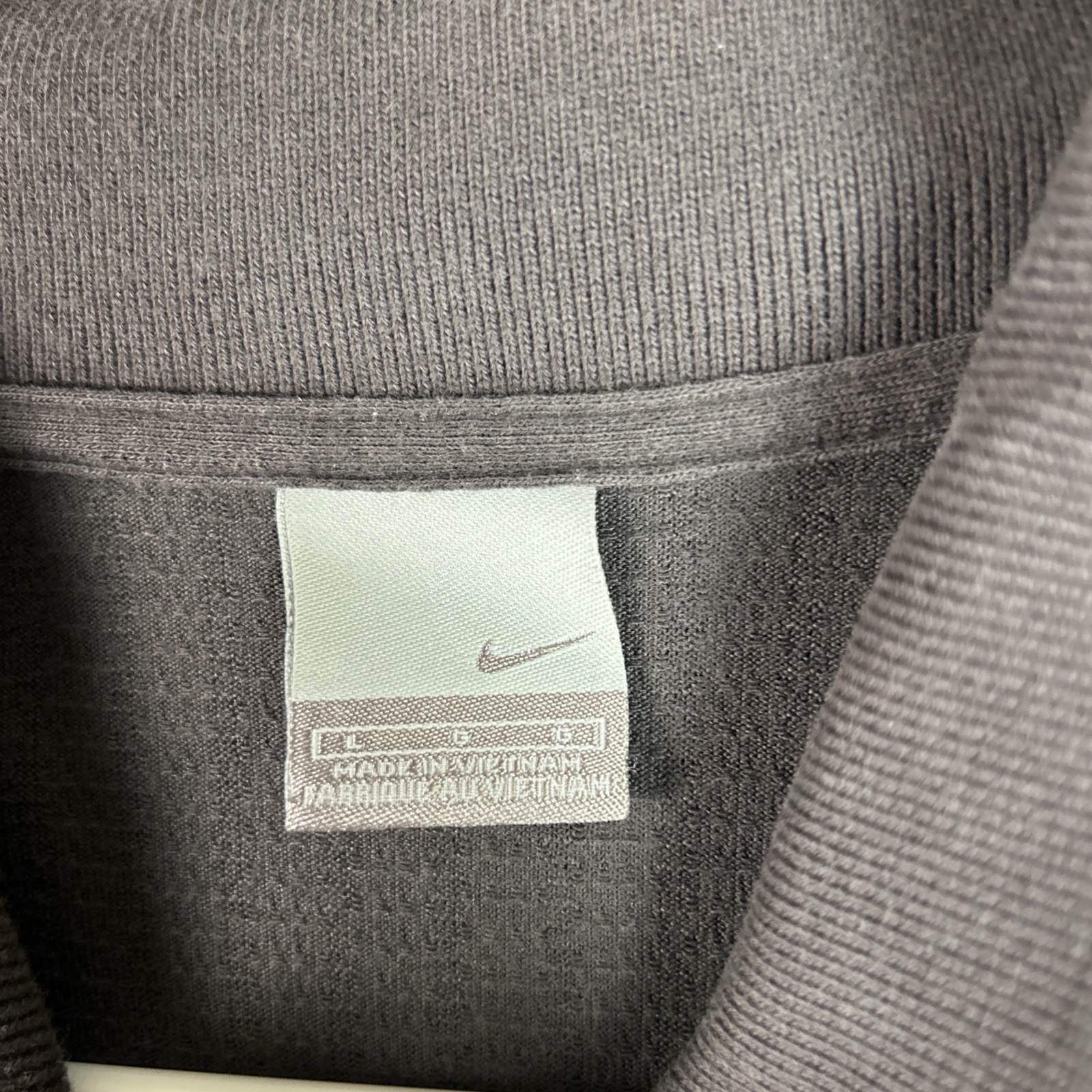 Nike Golf Tour Performance Short Sleeve Dri-Fit Gray Polo Shirt Sz L gallery