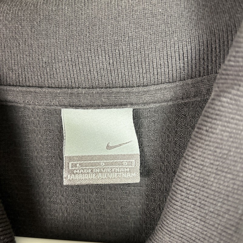 Nike Golf Tour Performance Short Sleeve Dri-Fit Gray Polo Shirt Sz L gallery