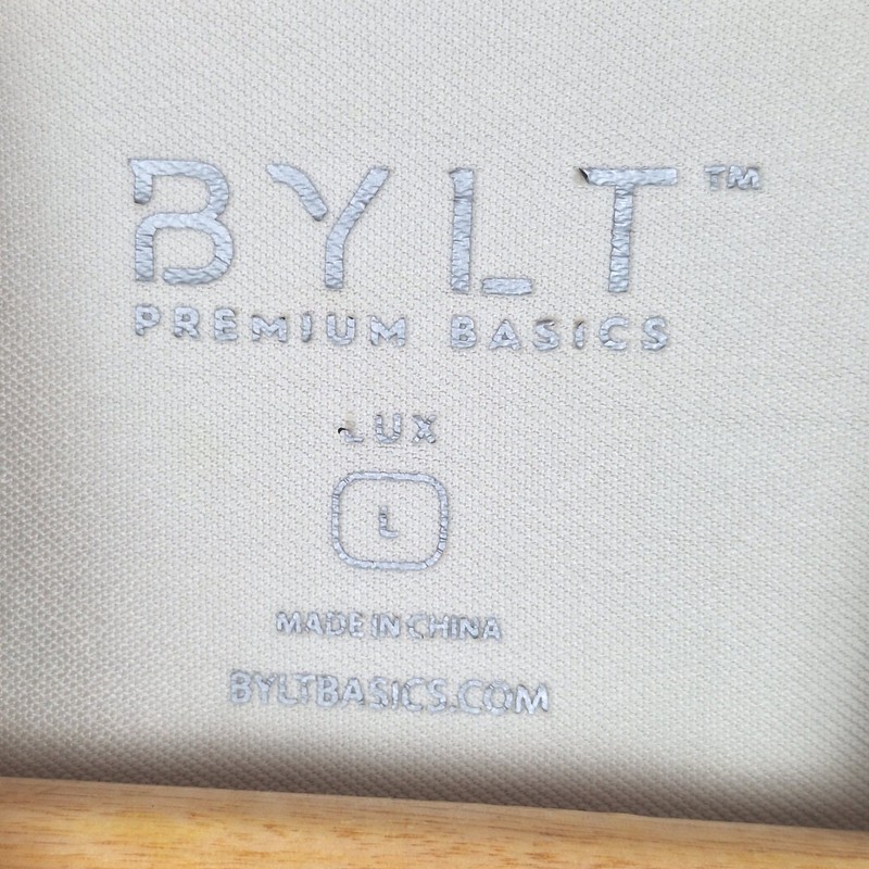 Bylt Top Large Lux Henley Drop Cut Lightweight Curved Hem Athleisure Casual gallery